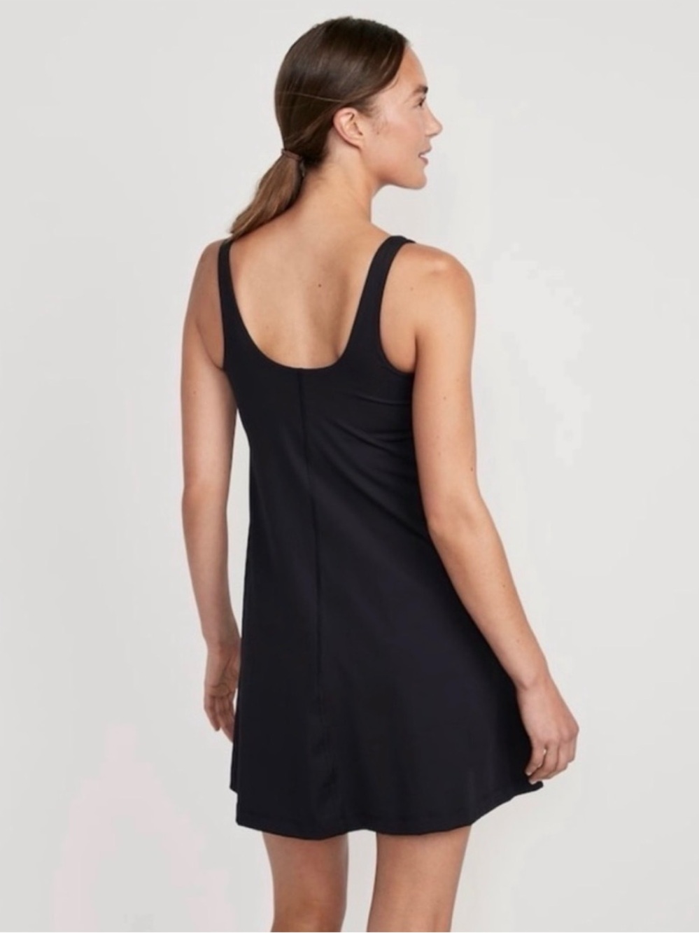 TWO Powersoft built in bra dresses, black and auburn